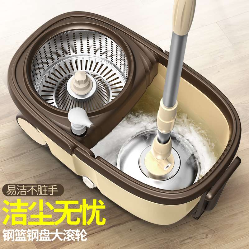 正品太太乐拖把 5个头大号旋转拖把桶甩干脱水好神拖吸水拖布墩布详情图8