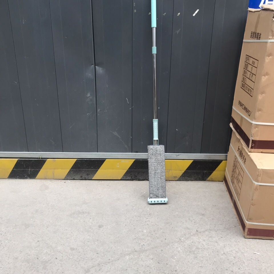 Hand-free flat mop, 42CM long, with scraper, rotating mop, suitable for both dry and wet use at home, tile, floor, wood board, lazy person detail image 7