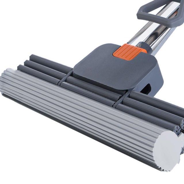Hand-wash large, lazy person's one-mop, clean wooden floor, rubber cotton mop, household sponge mop, bathroom water absorption, squeeze water, no need detail image 2