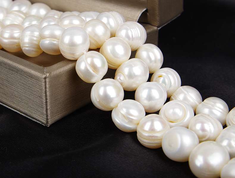 10-11Mm Thread Punch Necklace Natural Freshwater Pearl Semi-Finished Material Diy Accessories Fashion Trend undefined