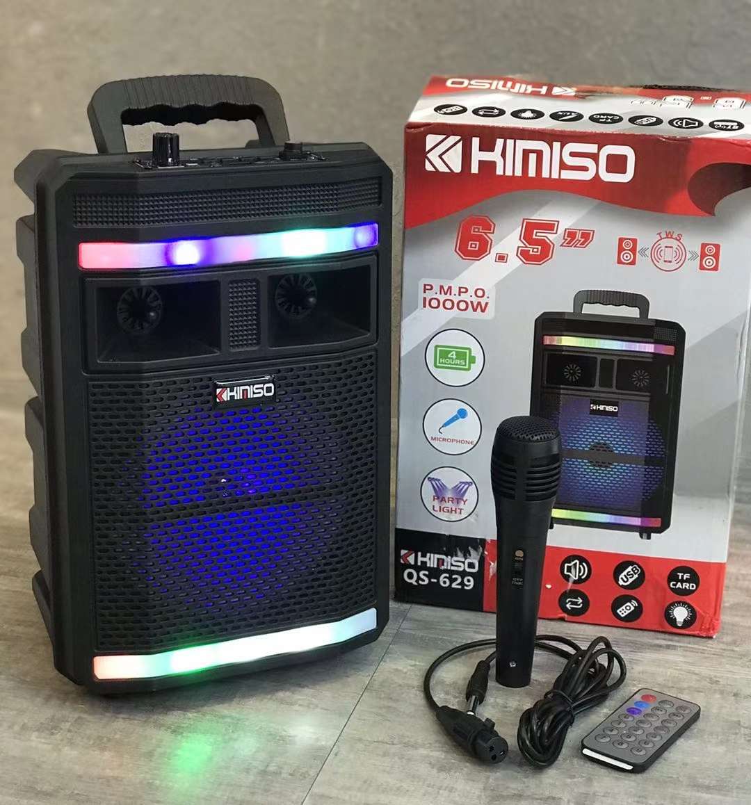 QS series Bluetooth speaker 6.5-inch portable Bluetooth speaker portable speaker, square dance speaker Specification drawing