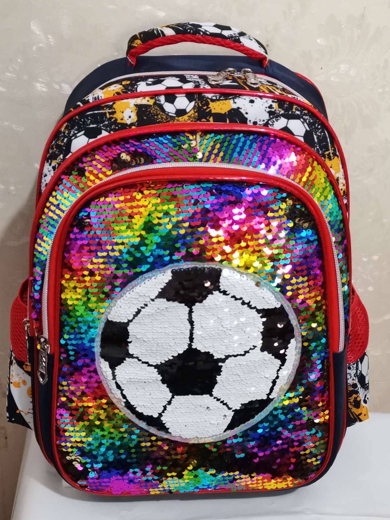 Cross border hot style sequin trend backpacks for students to wear backpack 666# thumbnail
