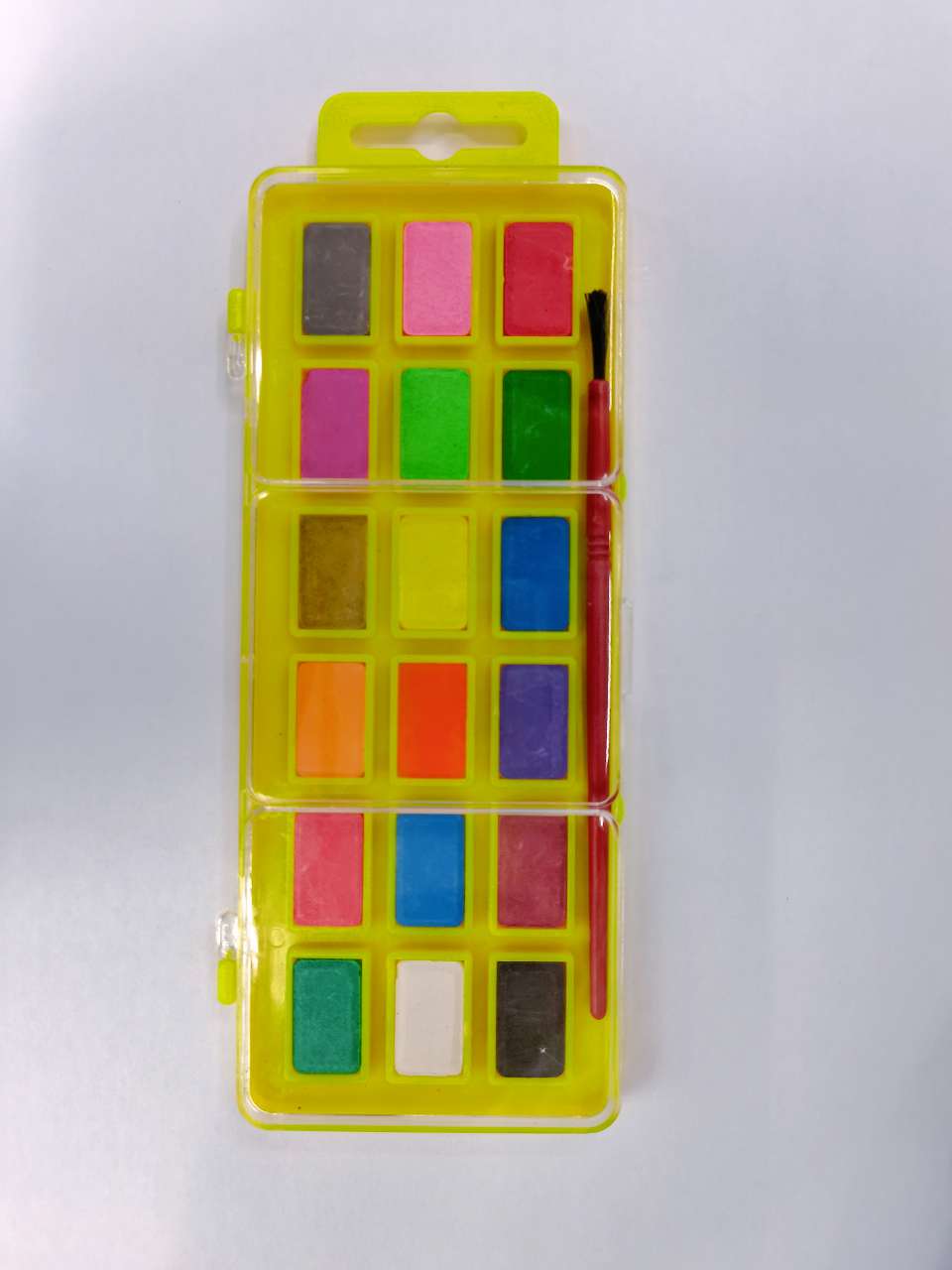 18色固体粉饼 水彩颜料 DⅠY绘画水彩颜料产品图