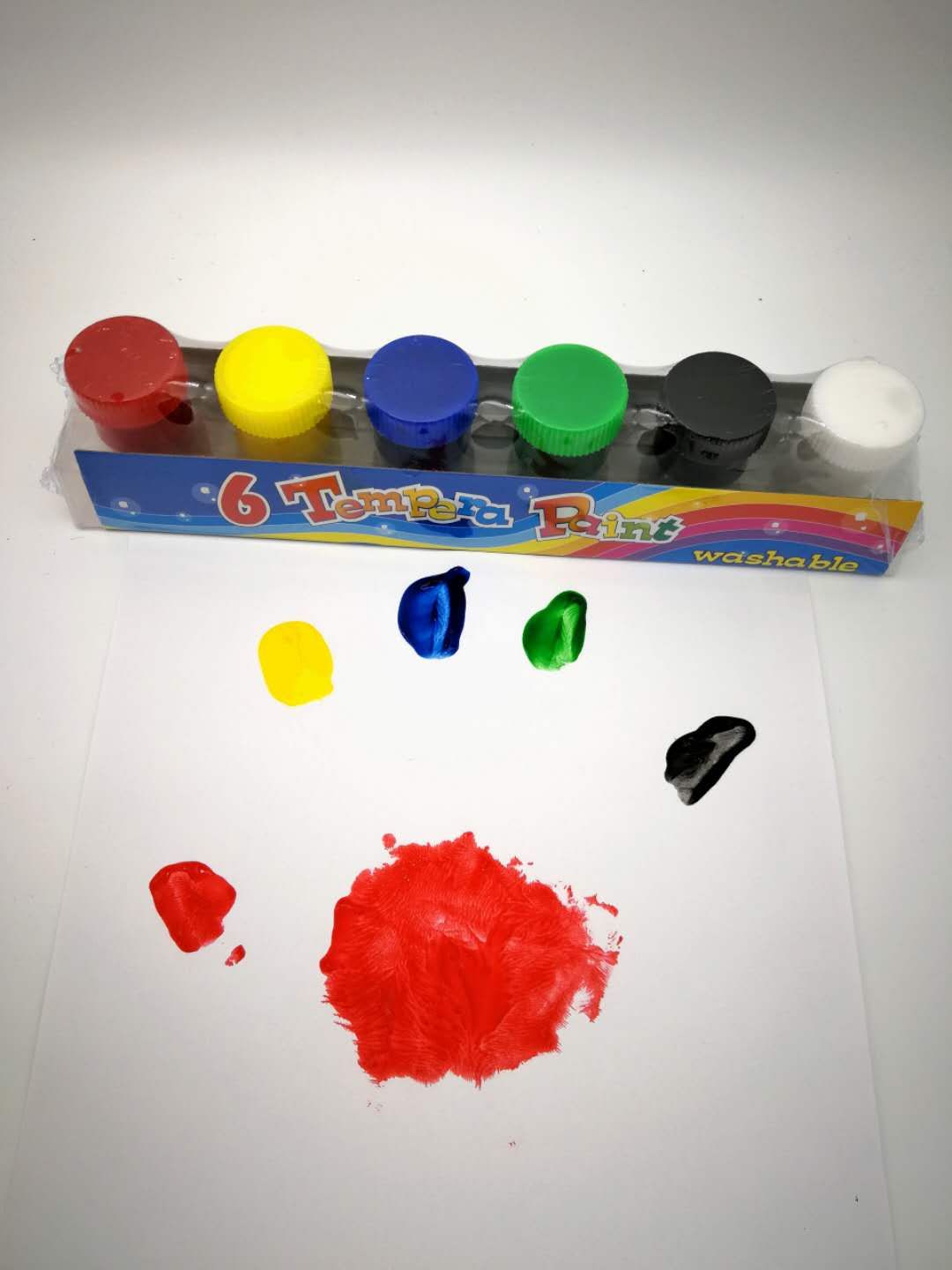 20毫升手指画颜料 DⅠY绘画 水彩颜料 6色颜料
