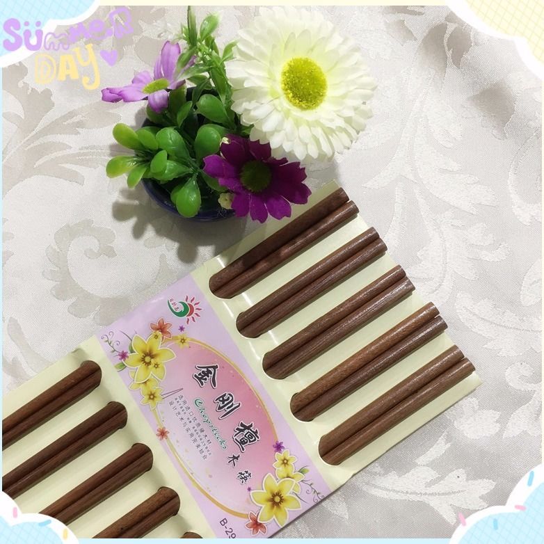 Solid wood diamond sandalwood chopsticks, no paint or wax, household wooden chopsticks, high-end hot pot chopsticks, extended chopsticks, natural sandalwood chopsticks undefined