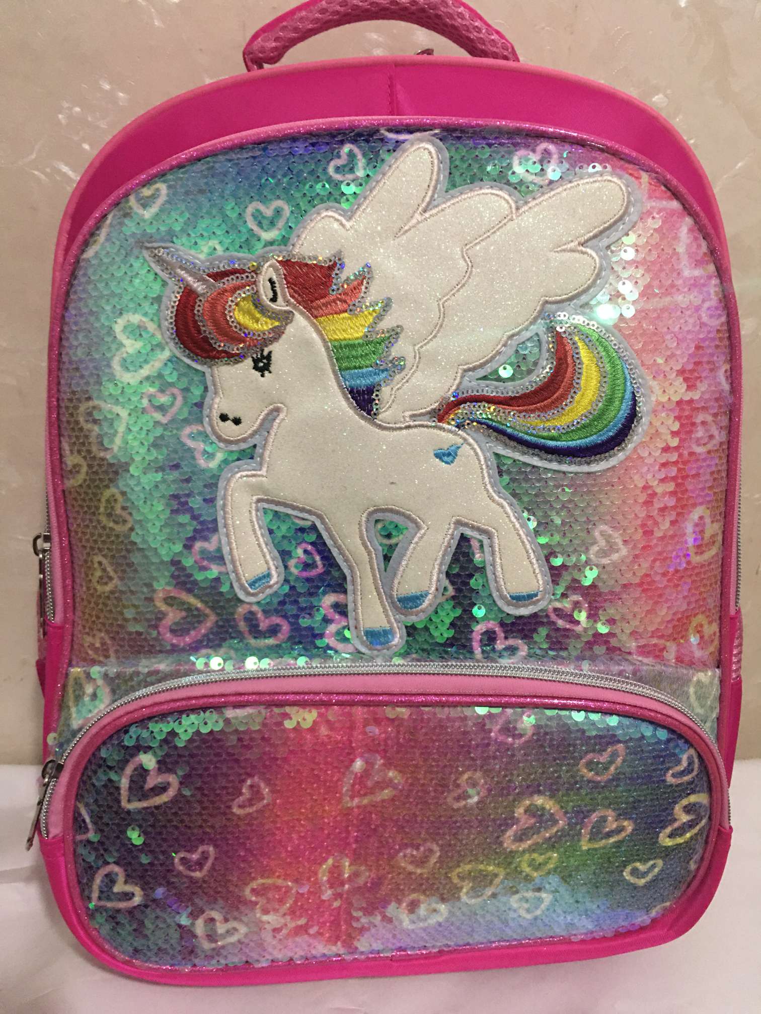 Cross border hot style sequin trend backpacks for students to wear backpack 671# thumbnail