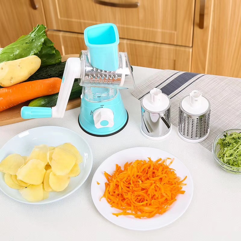 Hand-cranked vegetable cutter, multi-functional kitchenware and kitchen supplies, multi-functional vegetable cutter, fruit and vegetable slicer, roller vegetable cutter Item Picture