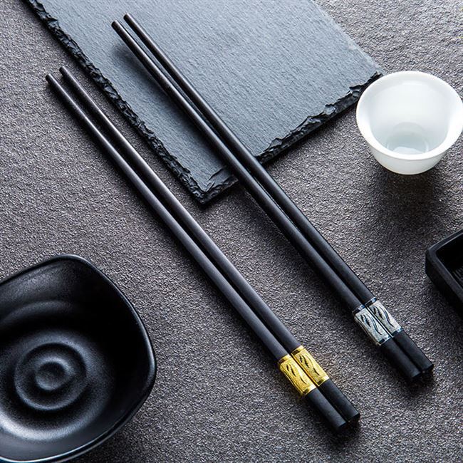【 High-temperature Resistant and mold-free 】 High-end household chopsticks, anti-mold, anti-slip, unpainted alloy, high-temperature resistant new family set detail image 6