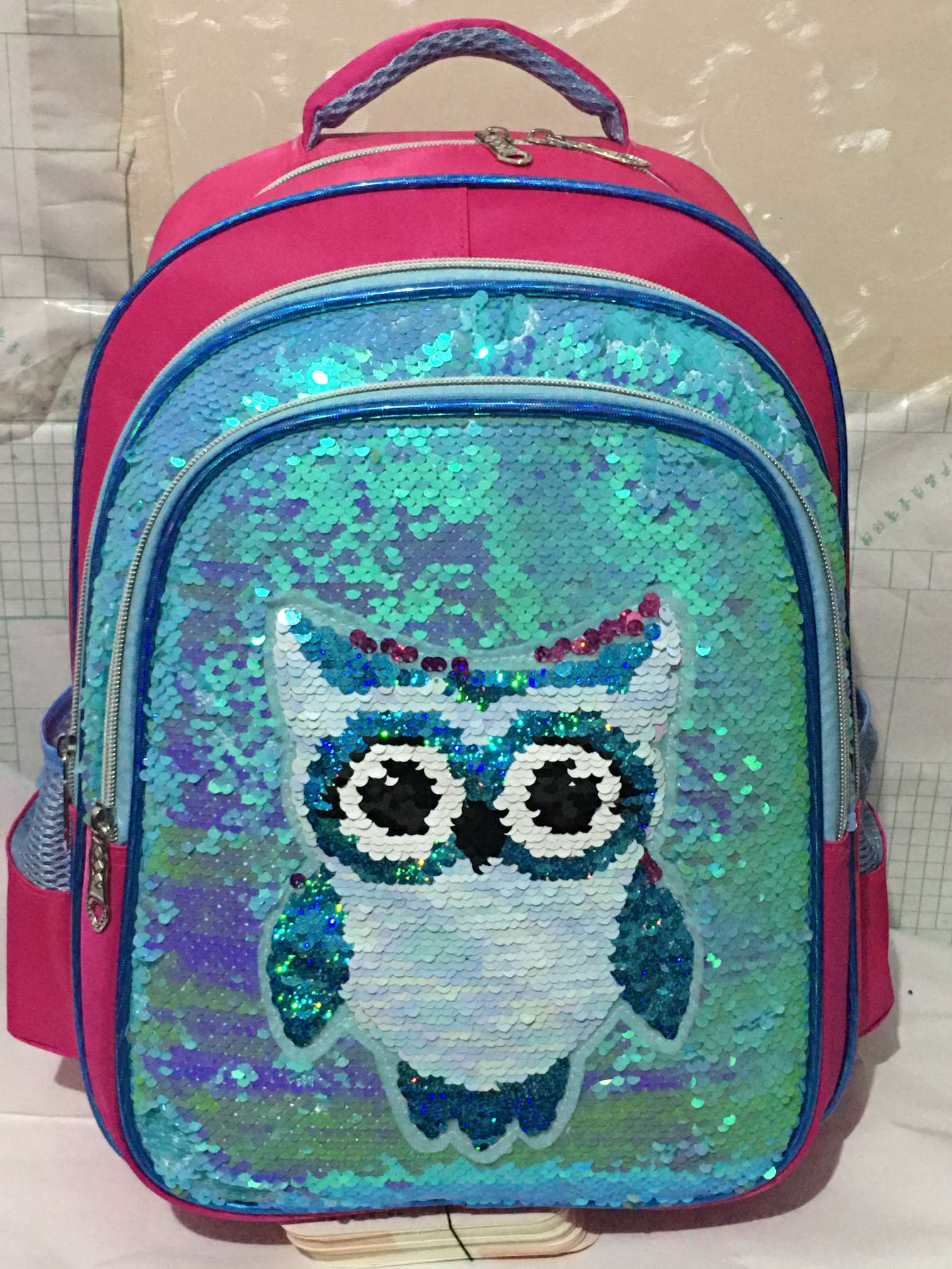 Cross border hot style sequin trend backpacks for students to wear backpack 672# thumbnail