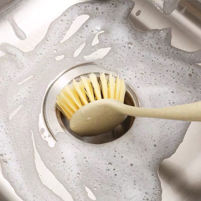 Kitchen pot washing brush that won't damage the POTS, a perfect tool for scrubbing POTS and dishes, a household long-handled brush, and a multi-functional cleaning and decontamination brush undefined