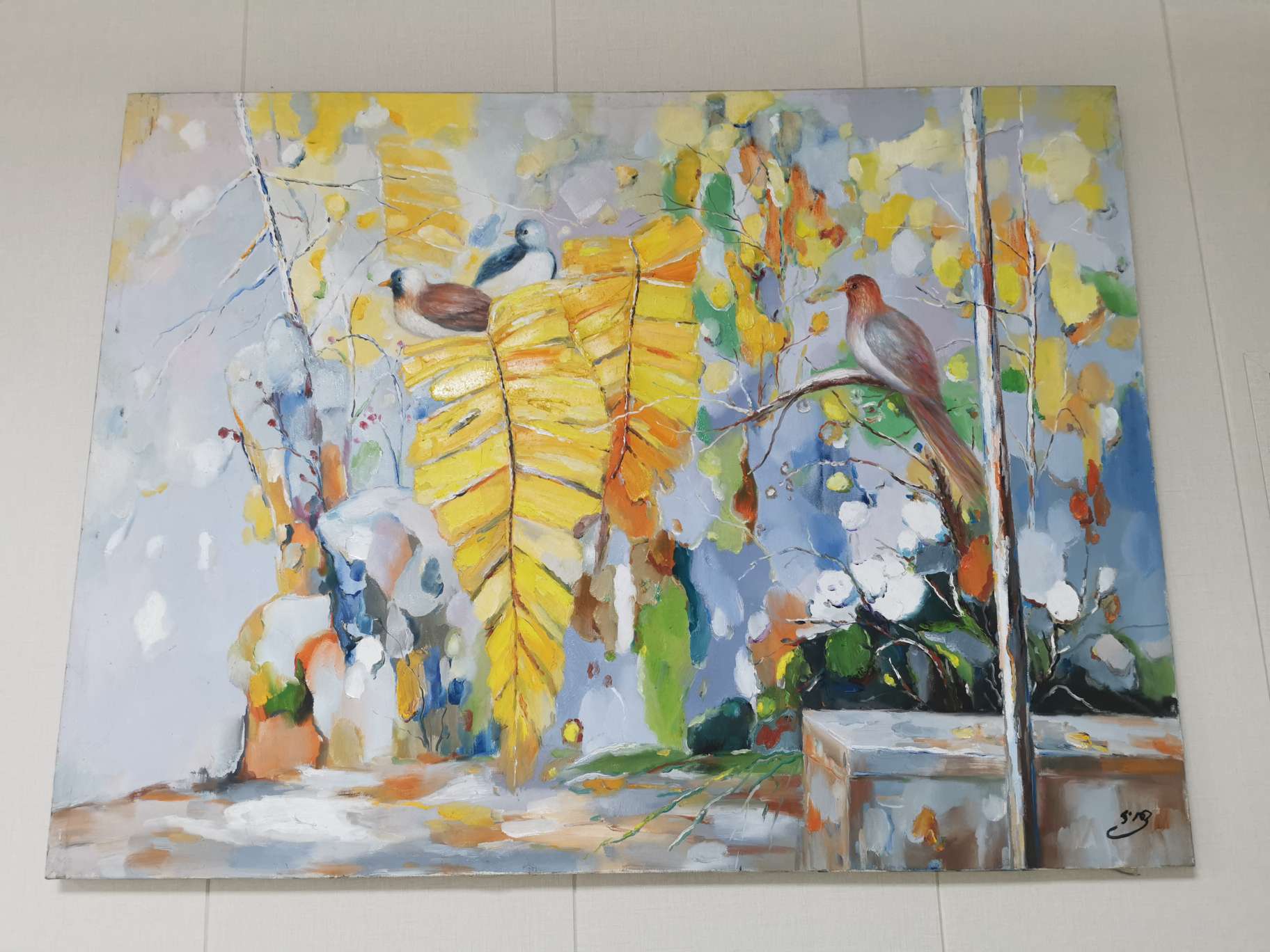 纯手绘油画 艺术油画家庭装饰画客厅挂画来样定制