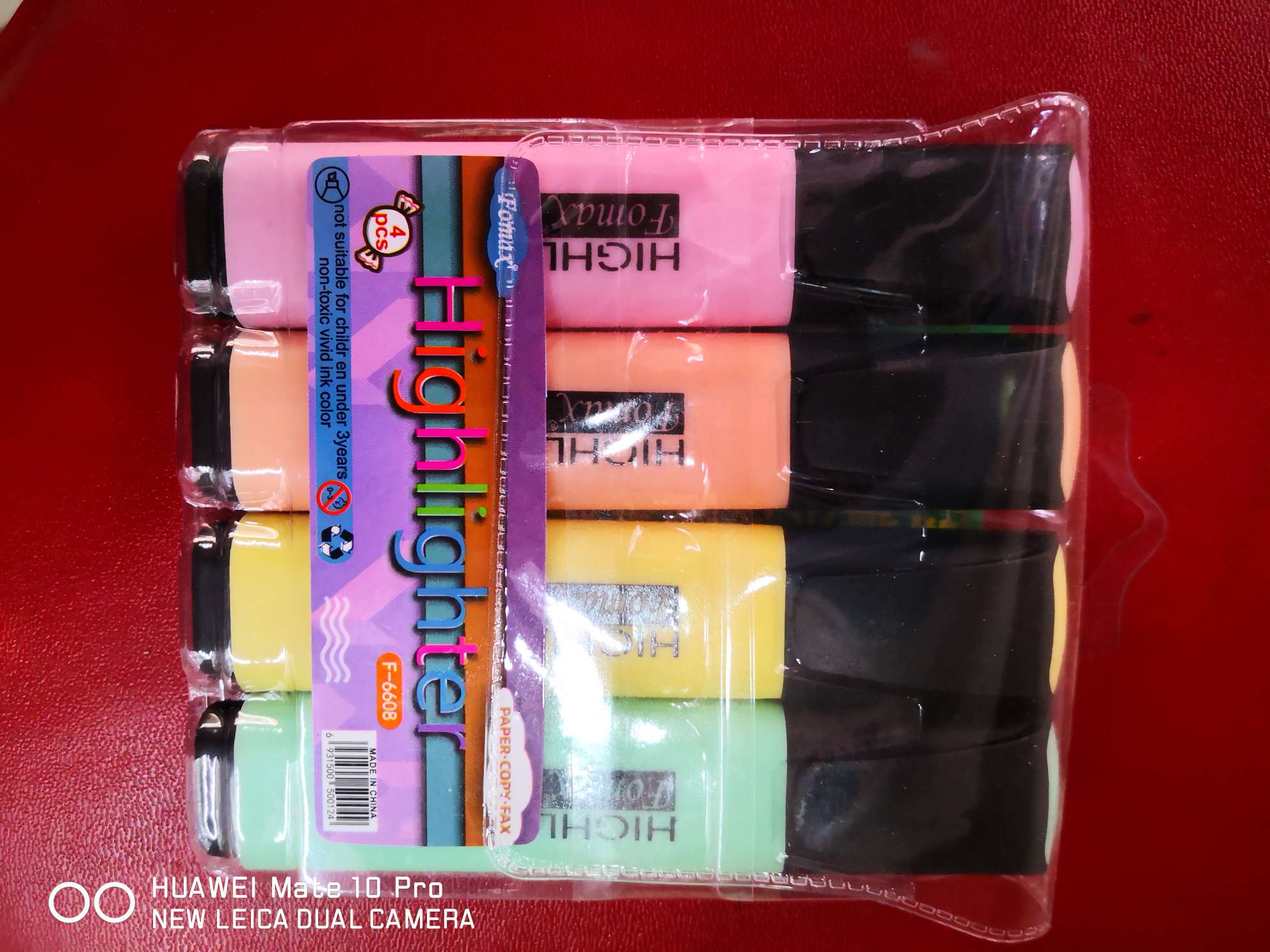 Marca highlighter, F - 6608 - pack 4 thumbnail