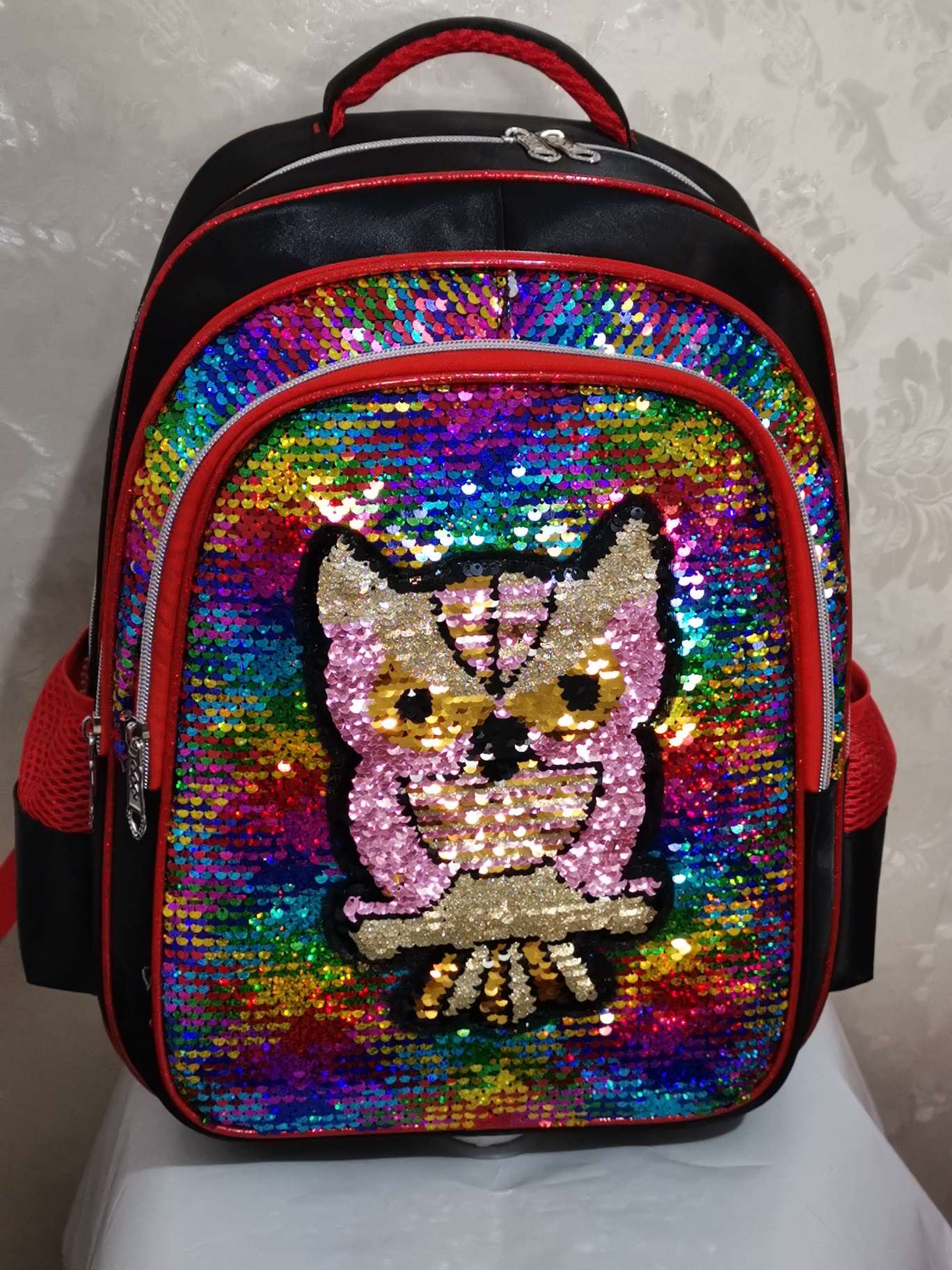 Cross border hot style sequin trend backpacks for students to wear backpack 667# thumbnail