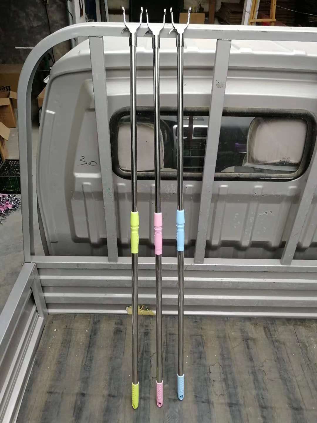 撑衣杆家用晾衣杆不锈钢可伸缩加长晒衣挂衣挑衣杆取衣服叉杆衣叉详情图8