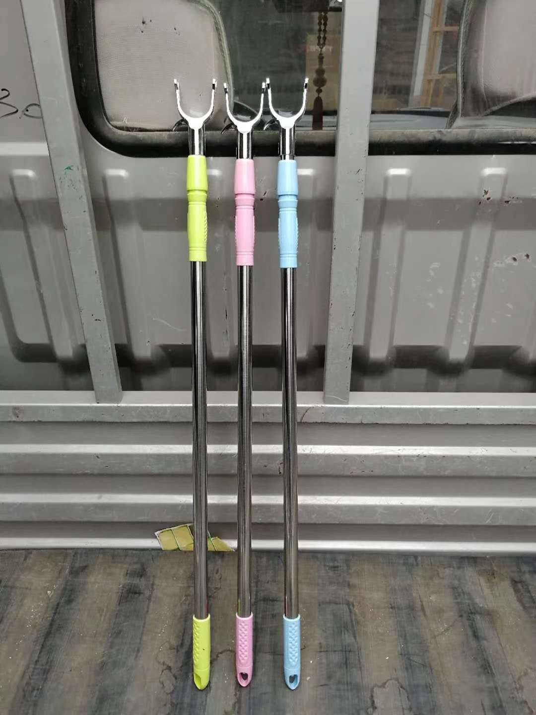 撑衣杆家用晾衣杆不锈钢可伸缩加长晒衣挂衣挑衣杆取衣服叉杆衣叉详情图7