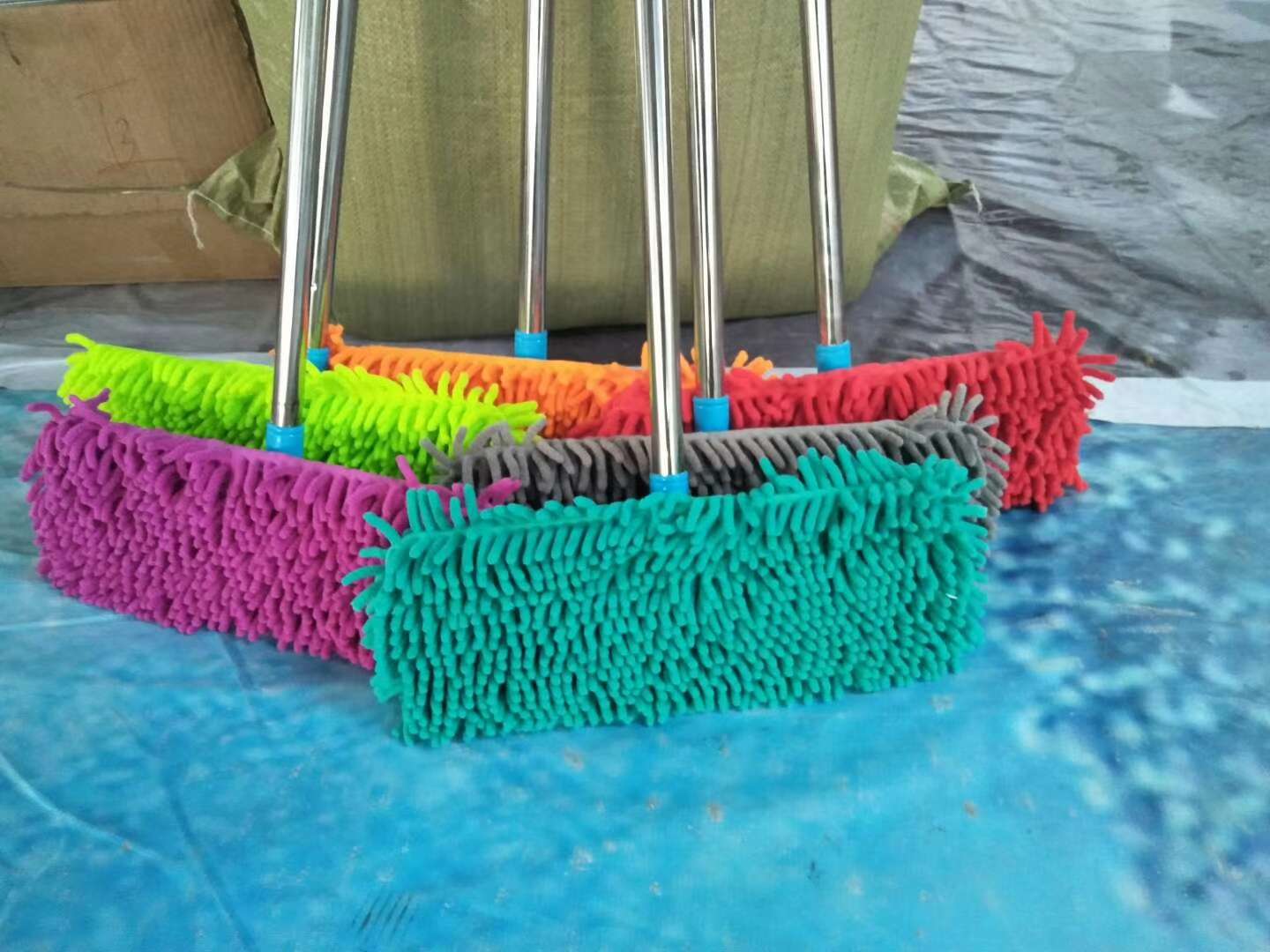 Chenier large flat mop for lazy people, home and office floor mop, stainless steel disassembly and cleaning, dry and wet dual-purpose mop details Picture