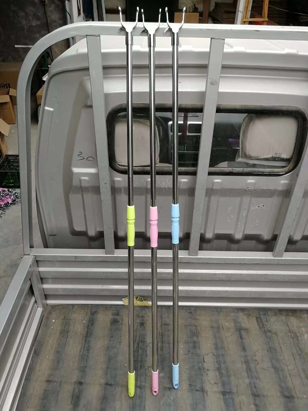 撑衣杆家用晾衣杆不锈钢可伸缩加长晒衣挂衣挑衣杆取衣服叉杆衣叉详情图6