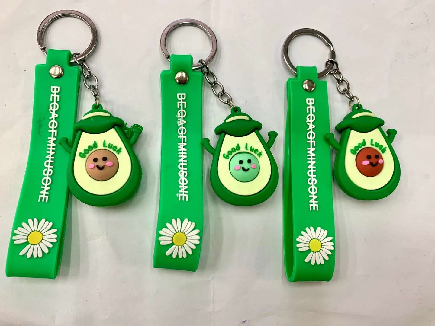 Avocado Pendant Soft Glue Key Chain full figure