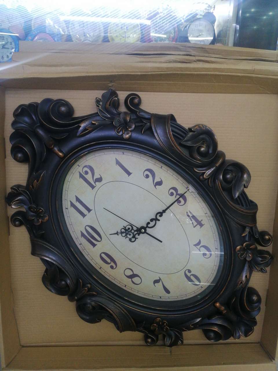 Antique European wall clock thumbnail
