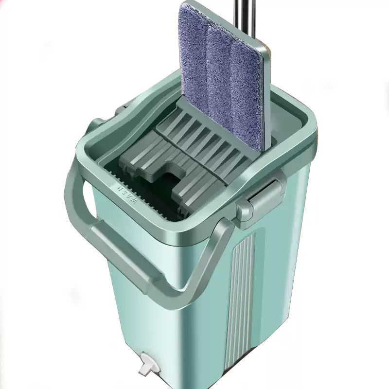 Scratch-off scratch-off hand-wash flat mop, household one-mop, dry and wet dual-purpose lazy mop, bucket mop cloth, floor mopping wonder undefined