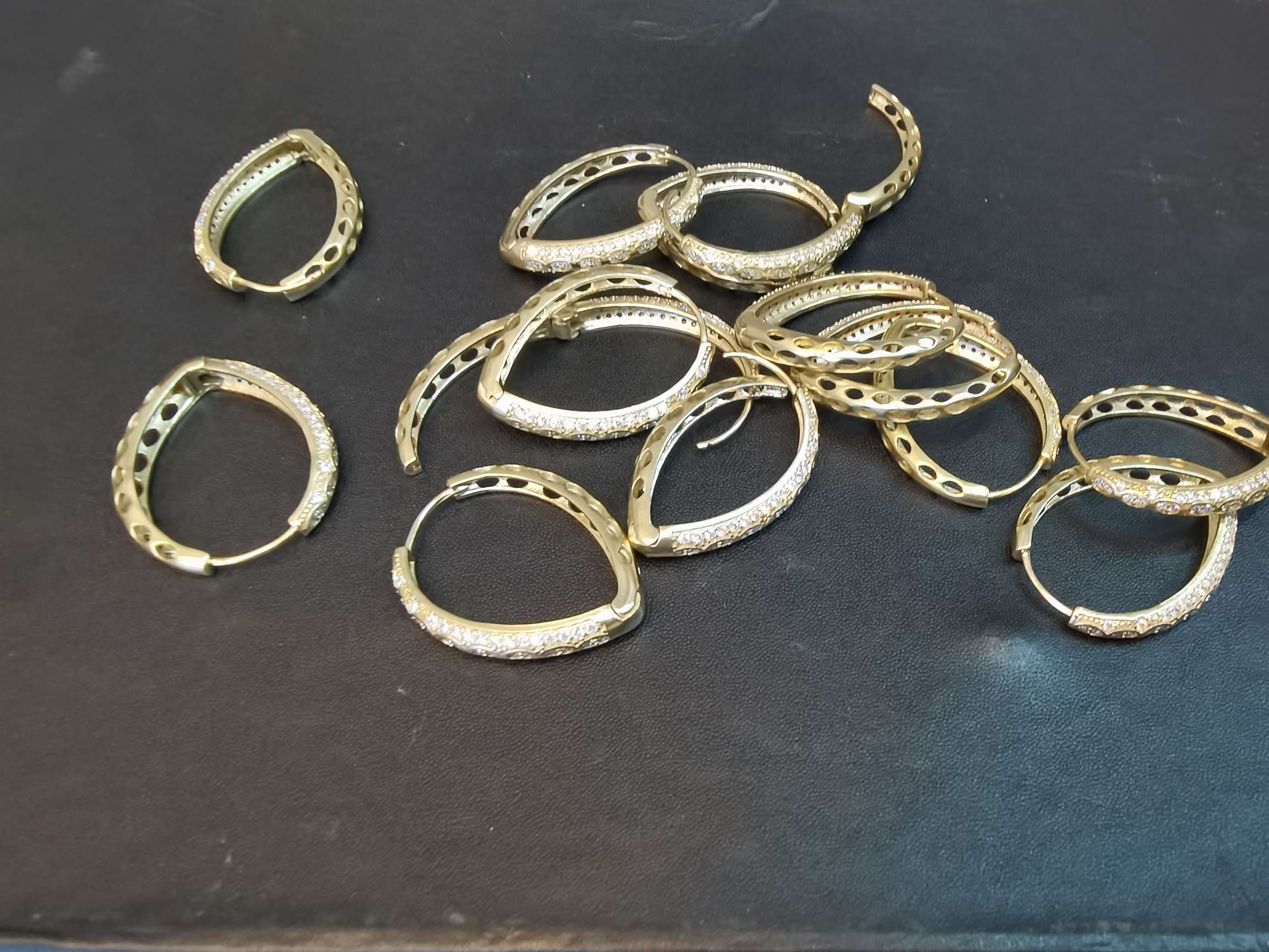 Jewel drop earrings thumbnail