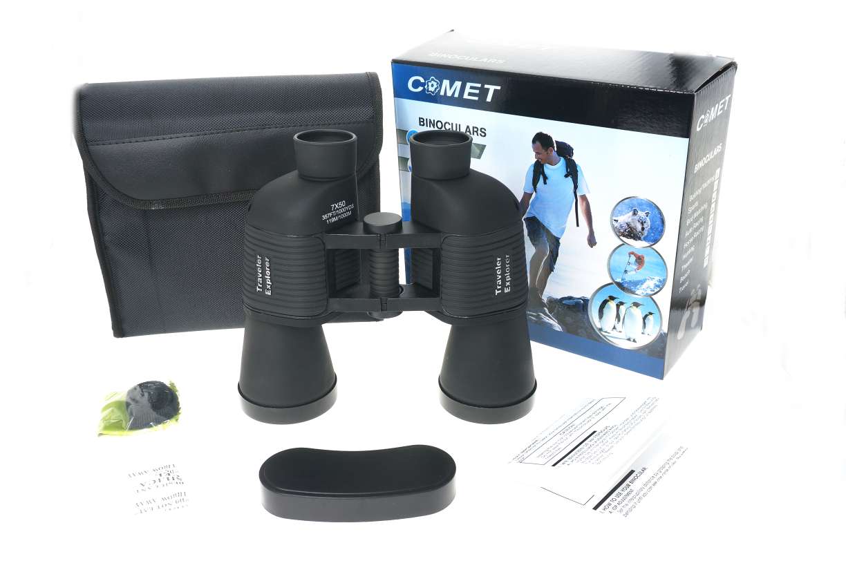 Manufacturer direct-to-outdoor 7X50 COMET Prime English Leather High power HD Telescope thumbnail