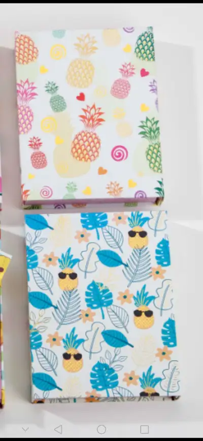Box Lock Notebook Set With Office Supplies