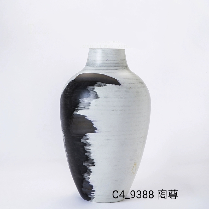 Jingdezhen Northern Europe Simple Creative Ceramic Vase Dry Flower Decoration Living Room Model Room Jingdezhen Craft Ceramic Flower Ware Application Scenario