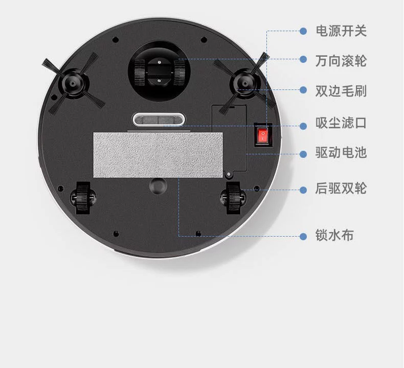 热卖爆款智能家用扫地机器人ES29小家电礼品批发 创意实用APP遥控详情图2