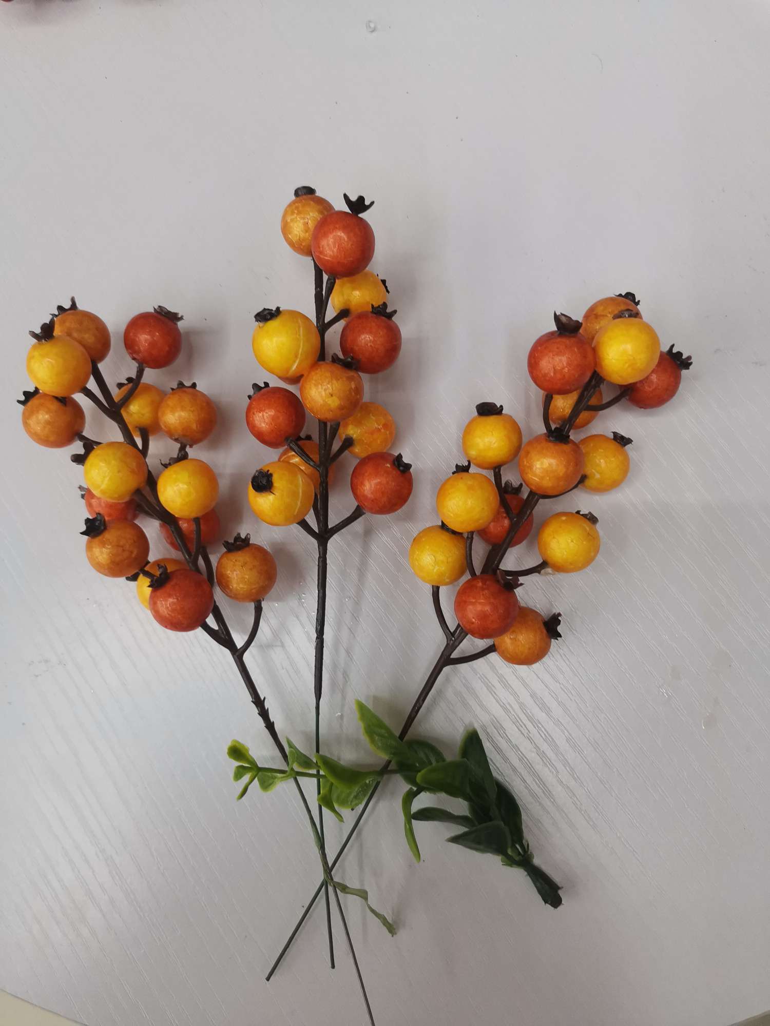 仿真秋色十四头石榴花果串详情图3