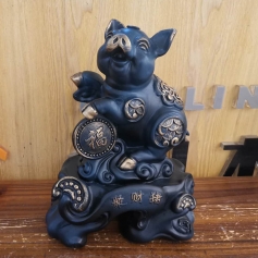 Fortune Pig Fortune pig 47140, resin handicraft thumbnail