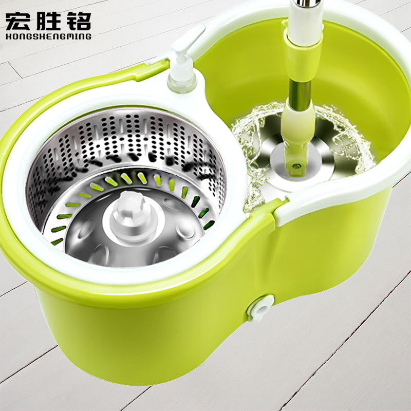 Mop magic tool: Clean with one mop, no need to wash by hand. Floor mop, rotating mop bucket, spin dry and dehydrate. Household lazy mop tray Application Scenario