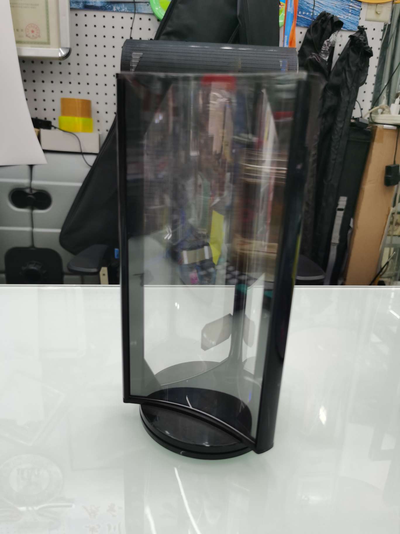 桌上三面旋转酒水牌黑色1/3A4
