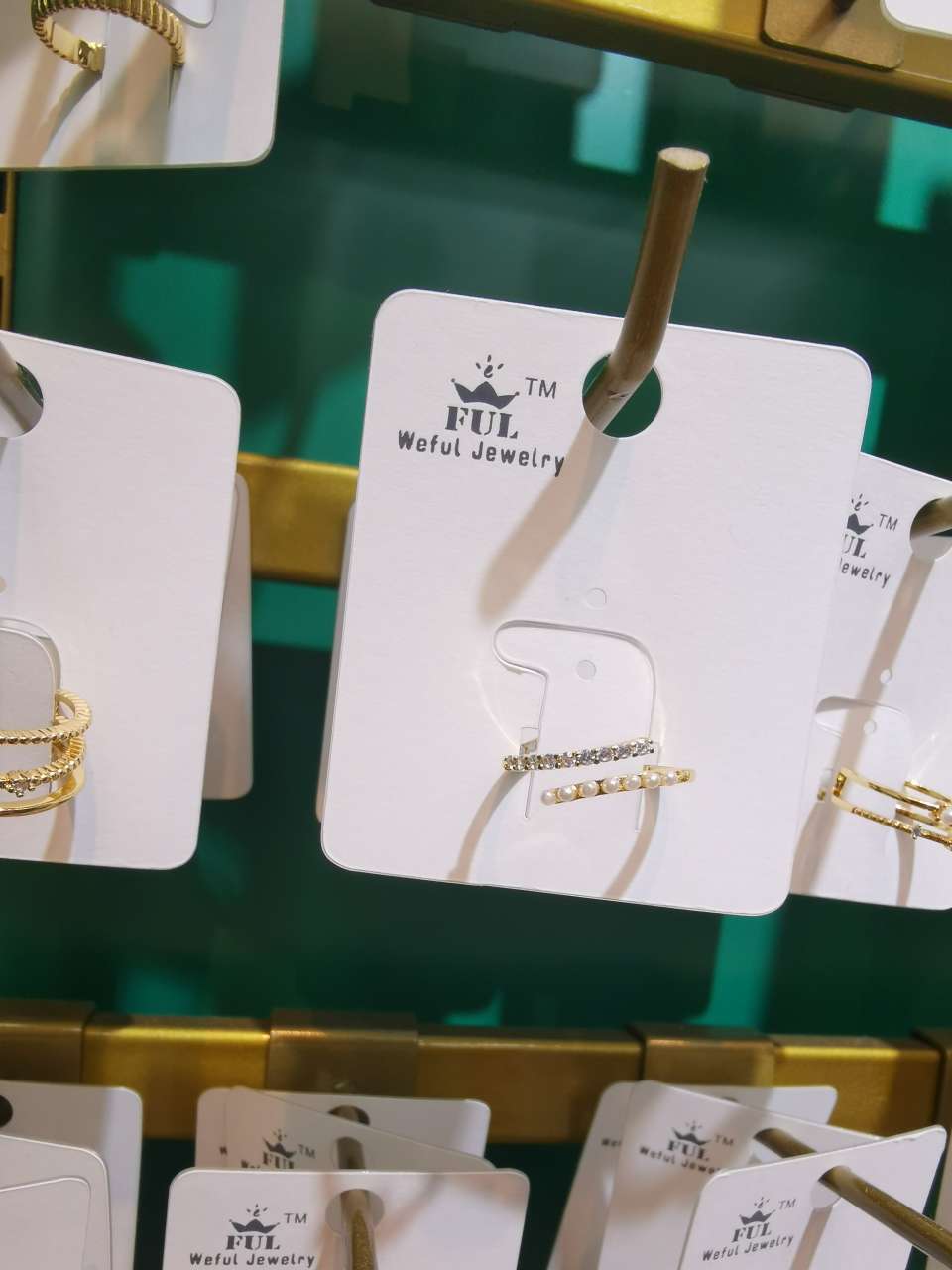 Internet Celebrity Pearl Micro-Bronze Ring