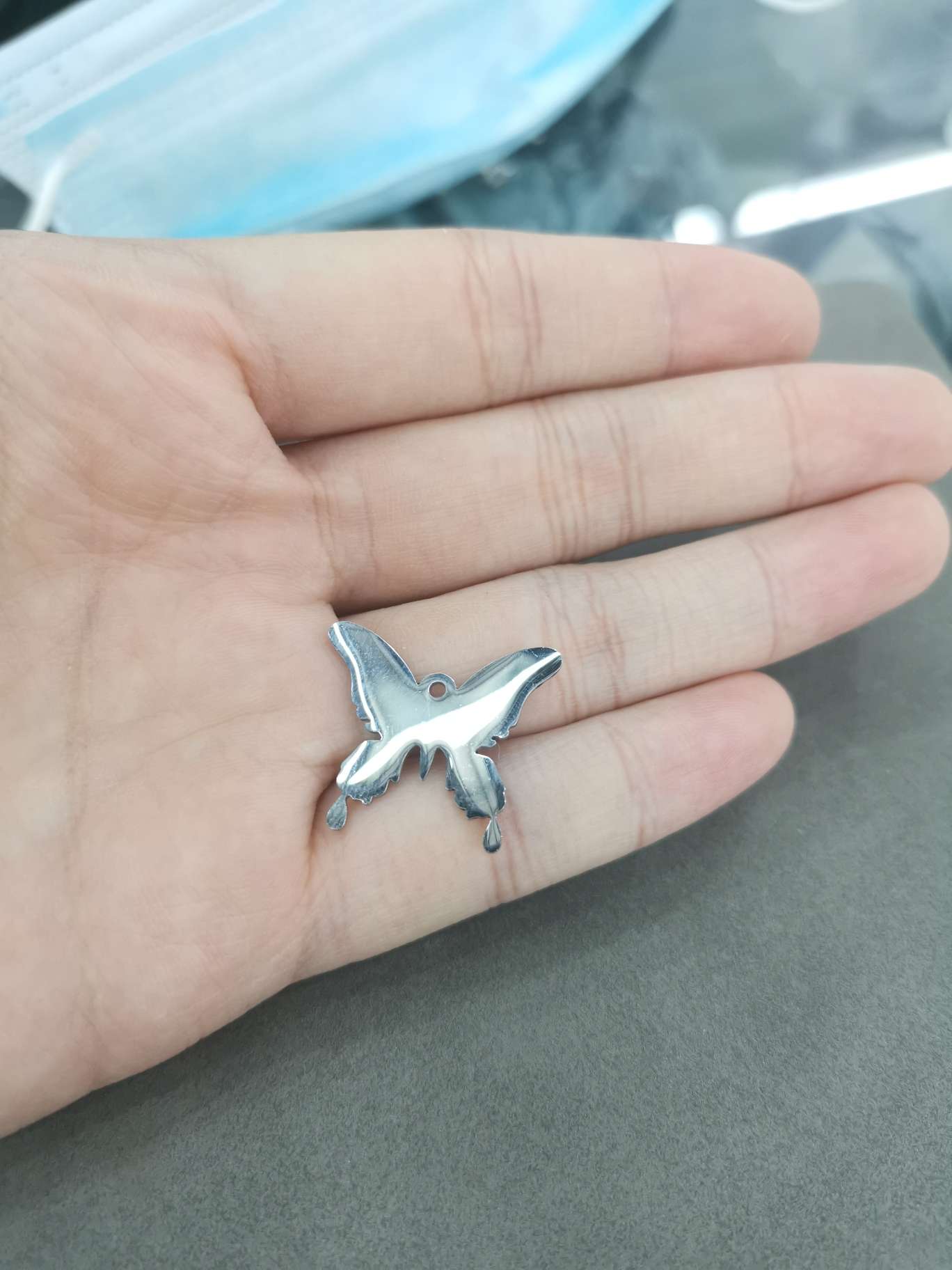Korean shop titanium steel necklace butterfly accessories do not fade thumbnail