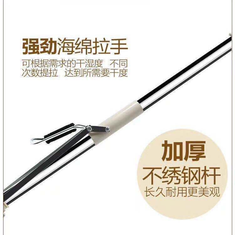 Upgraded 38cm Haotaitai Sponge mop, roller-type stainless steel rubber cotton mop, household sponge absorbent mop pic 8