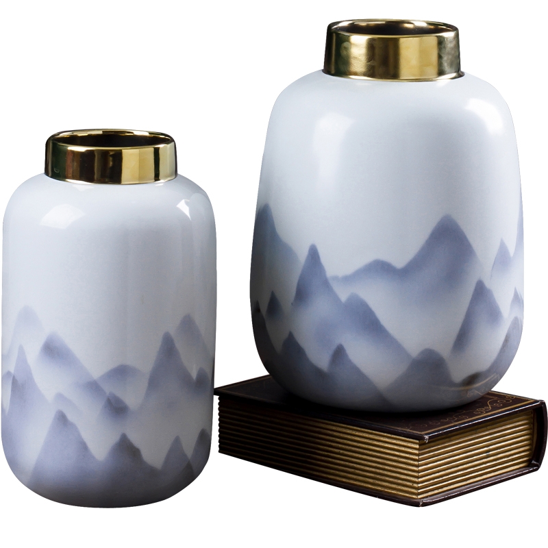 New Chinese Ceramic Vase Decoration Modern Model House Club Home Living Room Tv Wine Cabinet Entrance Soft Decoration Application Scenario