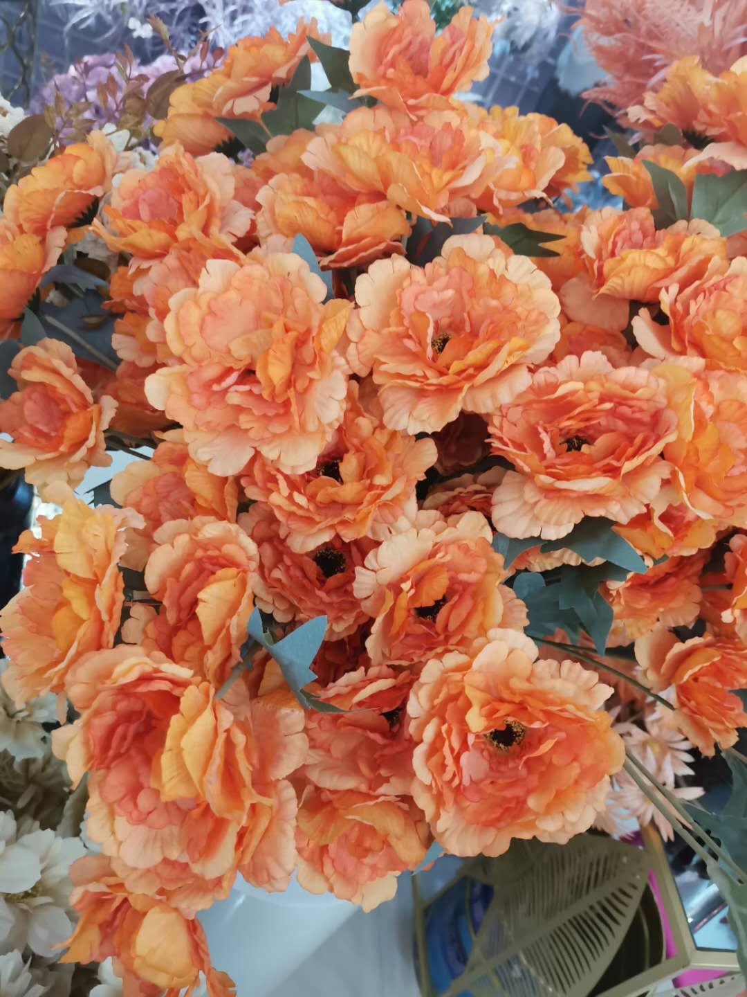 Small orange cherry blossoms details Picture