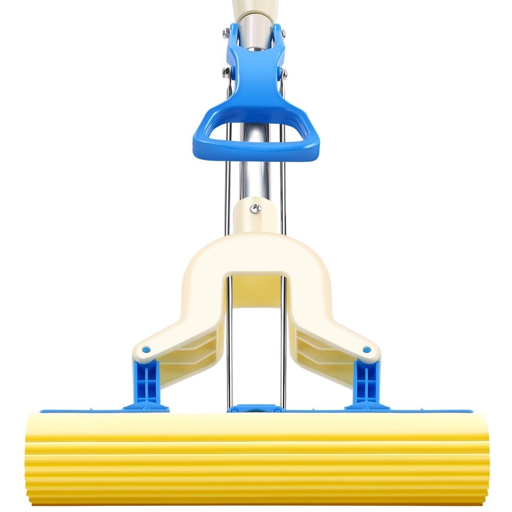 Upgraded 38cm Haotaitai Sponge mop, roller-type stainless steel rubber cotton mop, household sponge absorbent mop pic 4