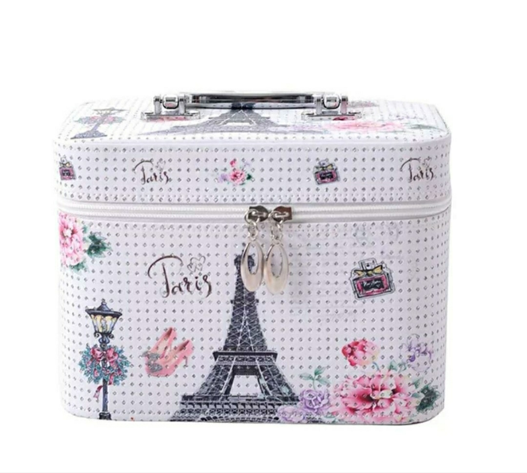 化妆包/化妆包带镜子/七彩化妆包/化妆品网纱包/化妆包网纱细节图