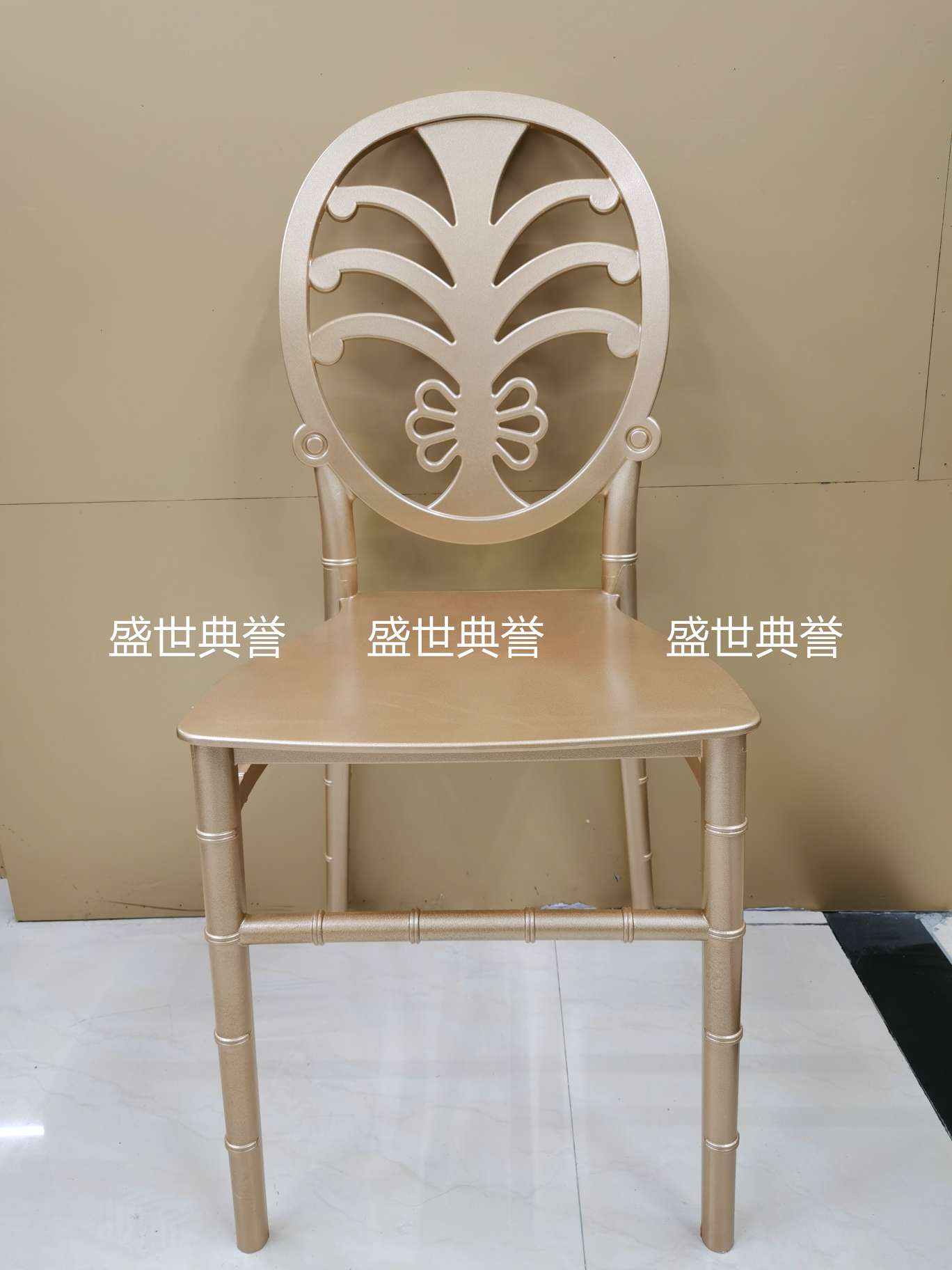 上海外贸户外婚礼折叠椅酒店婚庆塑料竹节椅PP一体椅子酒店宴会椅详情图12