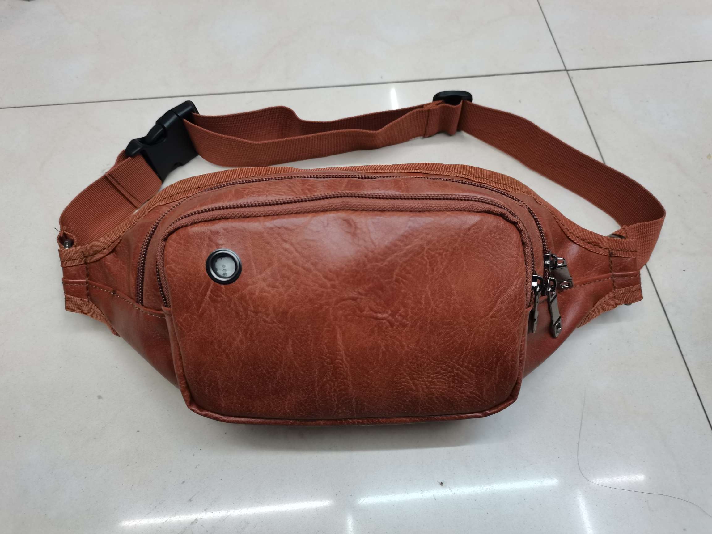 Fashionable multi-functional waist bag for men and women, leather bag, slant bag, sports bag, hand 扤 bag, business bag, cash register bag