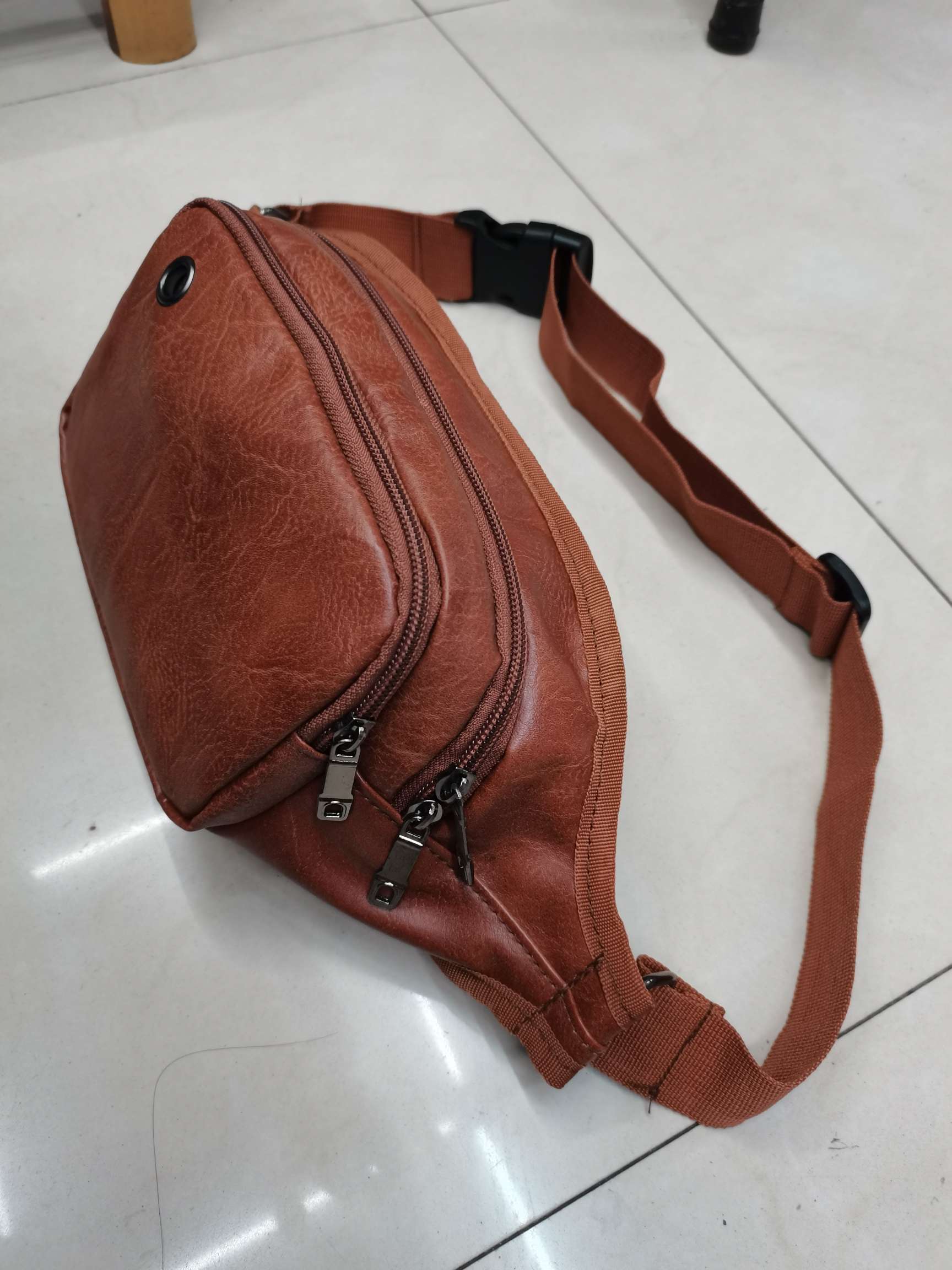 Fashionable multi-functional waist bag for men and women, leather bag, slant bag, sports bag, hand 扤 bag, business bag, cash register bag Specification image