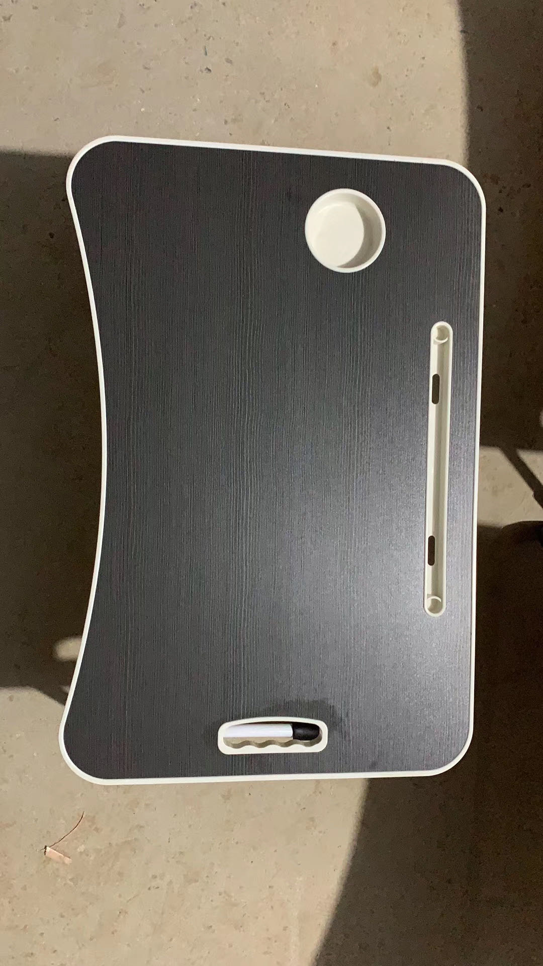 Collapsible black computer desk thumbnail