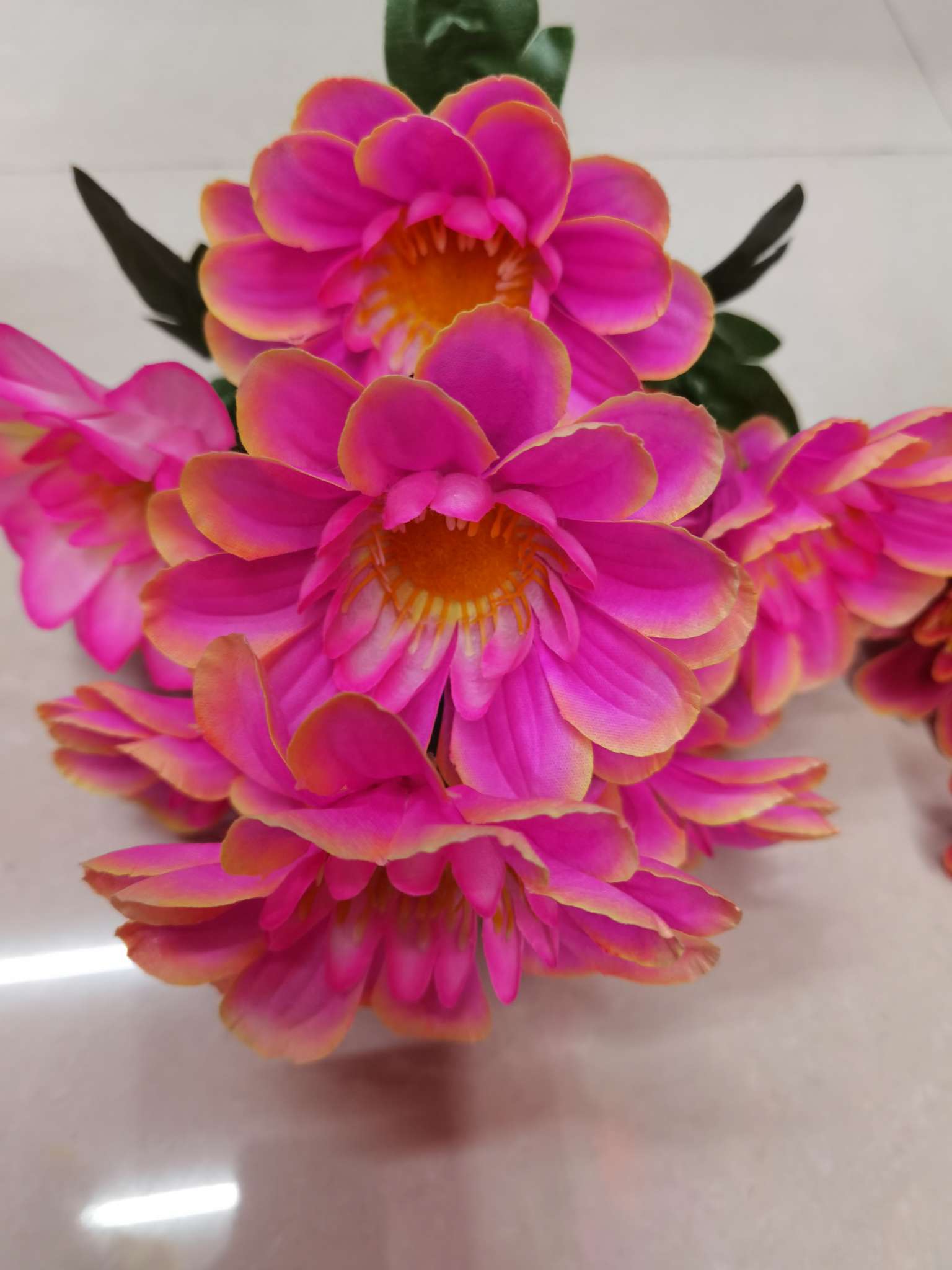 Nine small chrysanthemums detail image 4