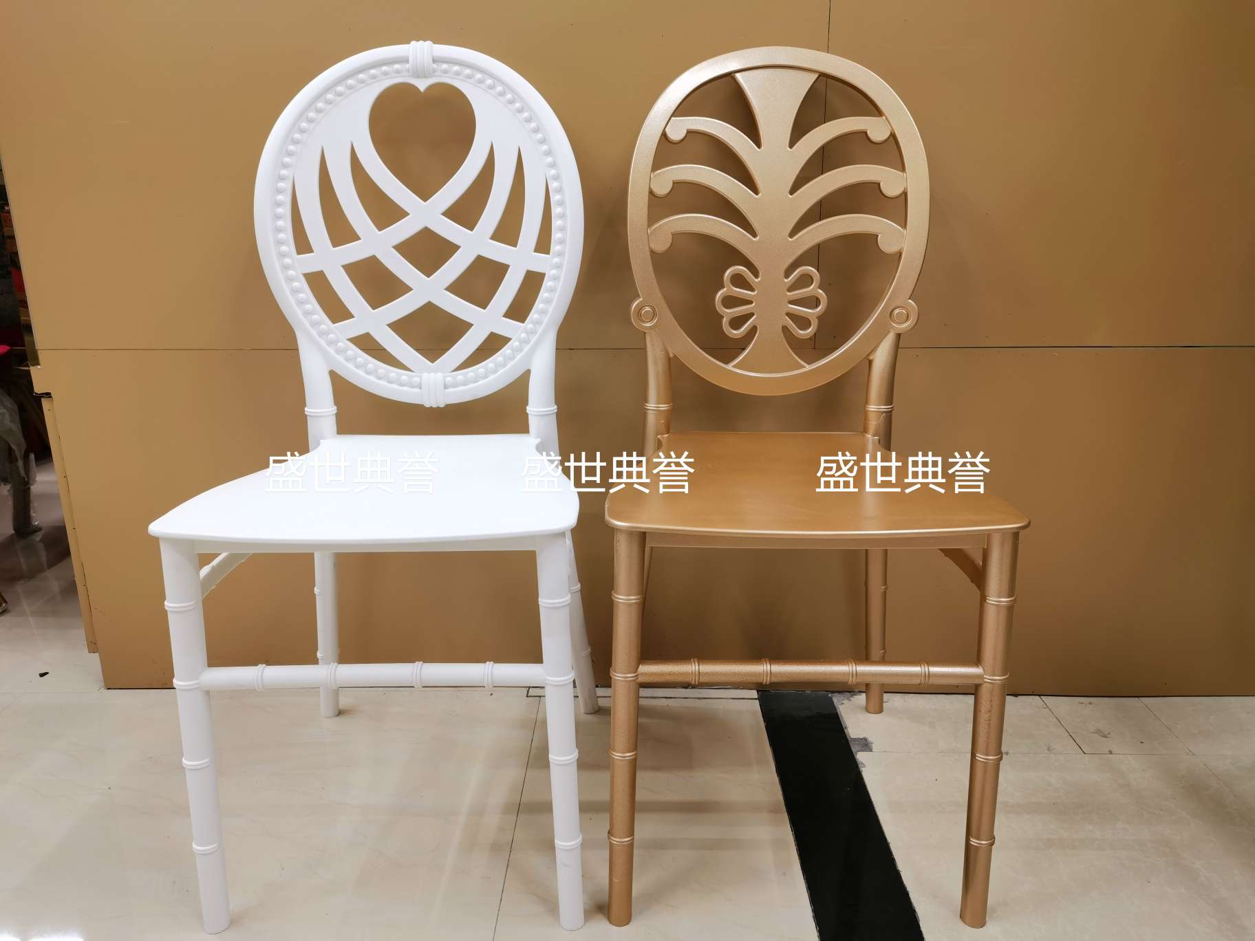 上海外贸户外婚礼折叠椅酒店婚庆塑料竹节椅PP一体椅子酒店宴会椅详情图17