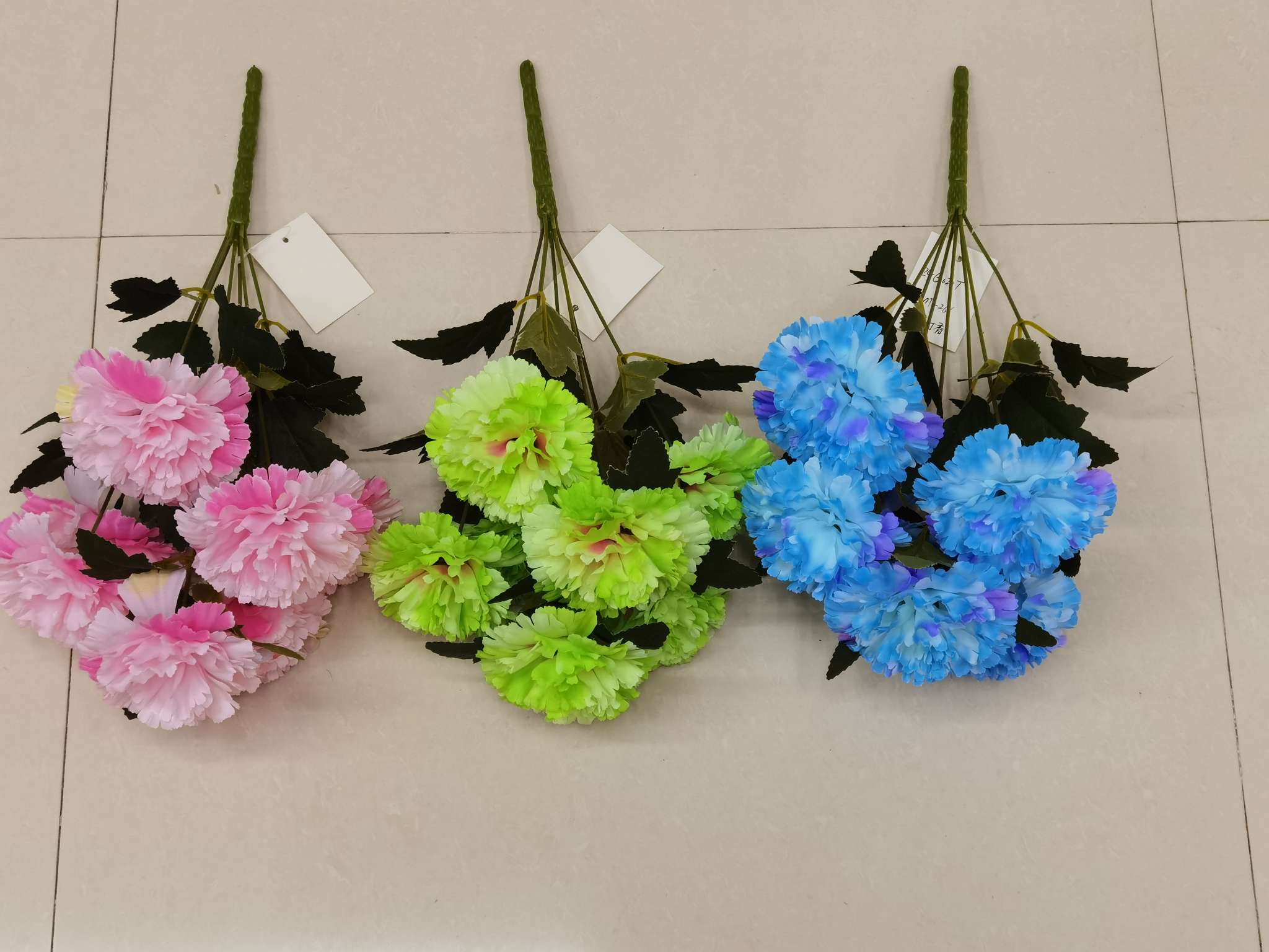 Factory direct sales and wholesale of artificial flowers, chrysanthemums, preserved flowers, festival decorations, arched flower arrangements, 7-head orchid chrysanthemums detail image 1