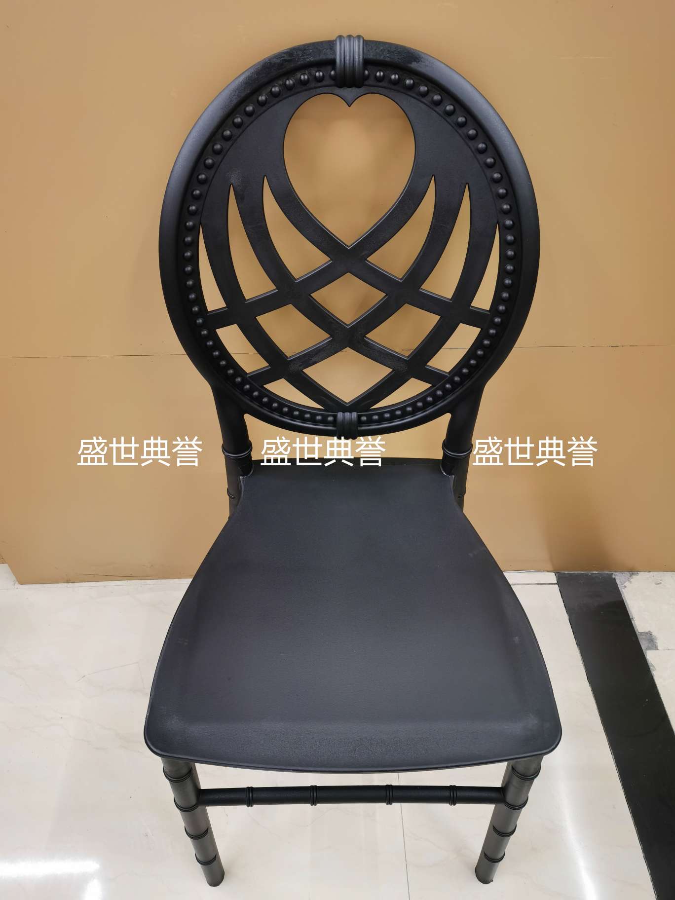 上海外贸户外婚礼折叠椅酒店婚庆塑料竹节椅PP一体椅子酒店宴会椅详情图2