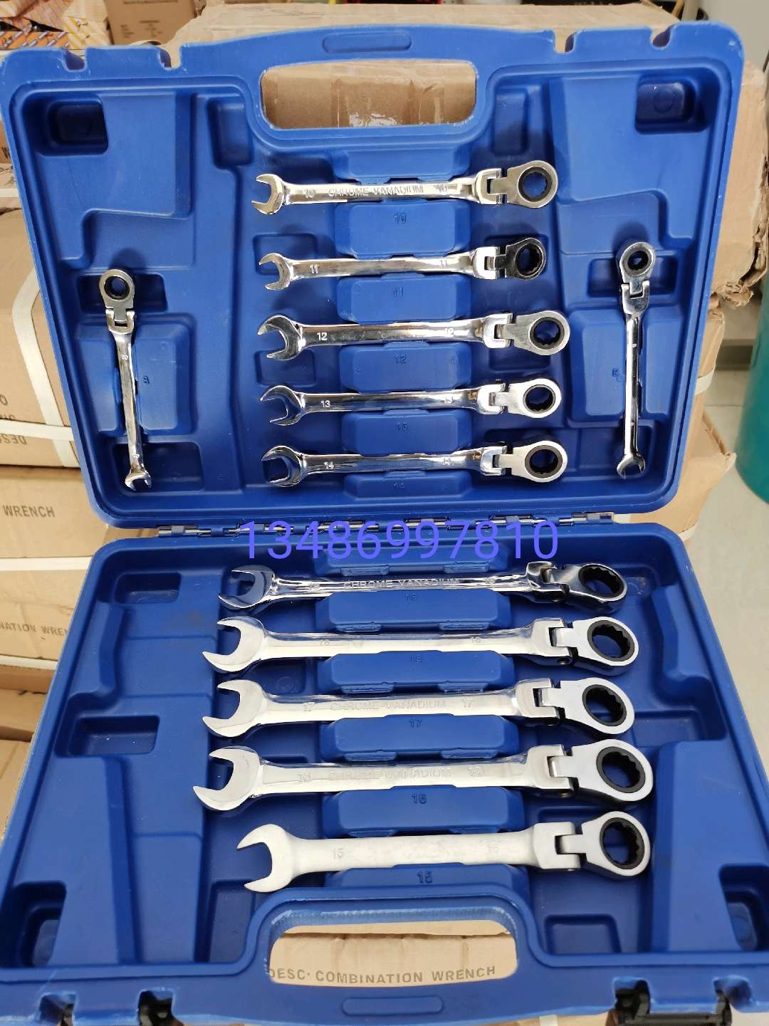 Adjustable ratchet wrench Open wrench Box wrench Dual-purpose wrench Hardware tool set tool labor-saving wrench undefined