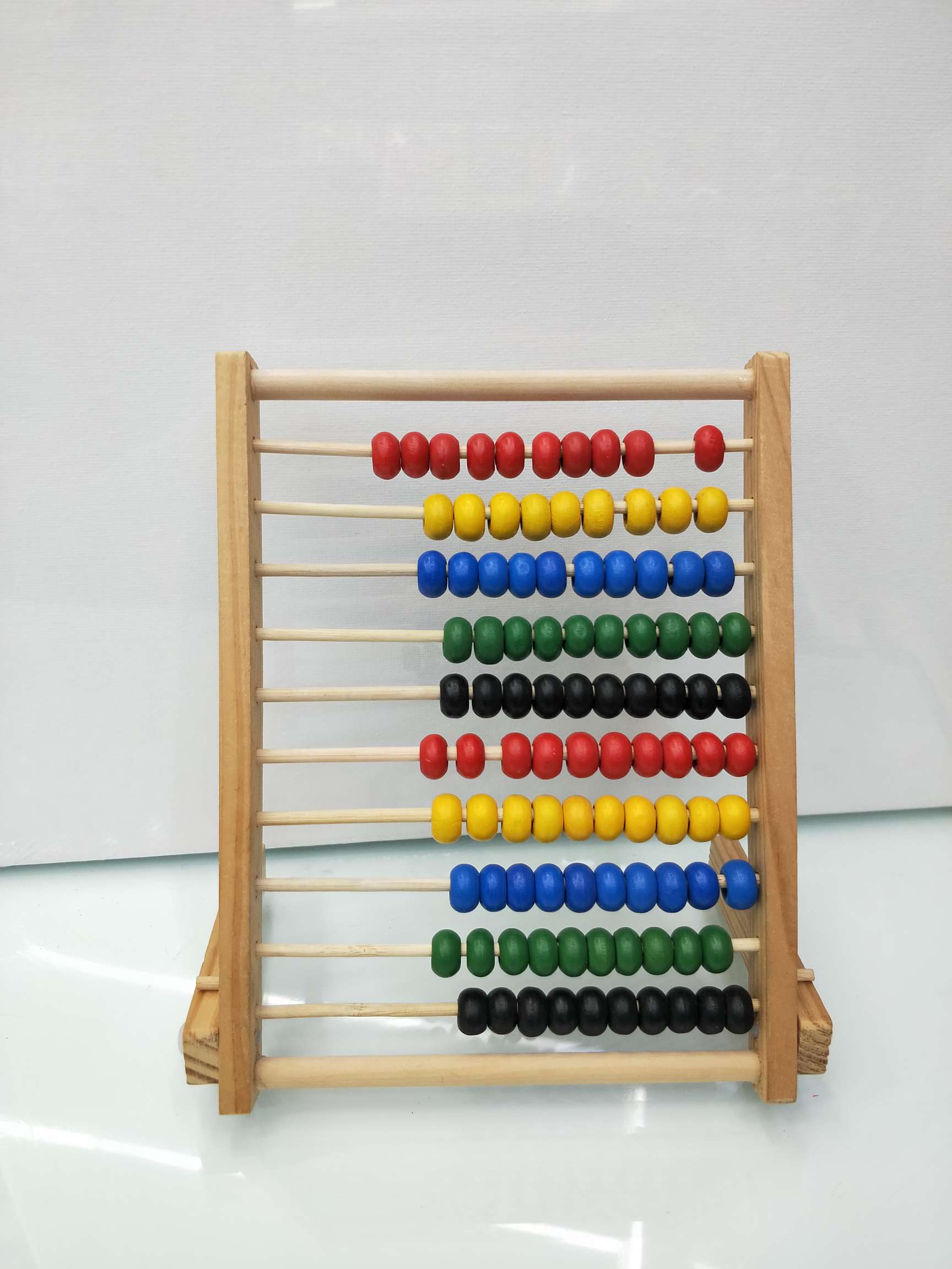 儿童原木十档计算架